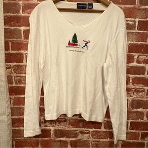 Liz Claiborne White Long Sleeve Shirt